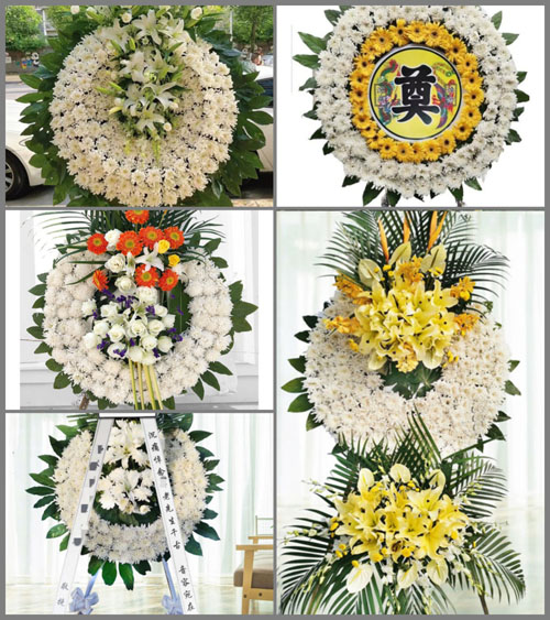 福建福州平潭县流水镇潭水村花圈速递